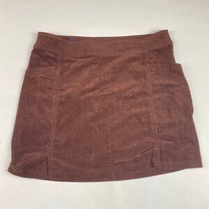 Kuhl Skirt Women's Size 10 Brown Storva Corduroy Stretch